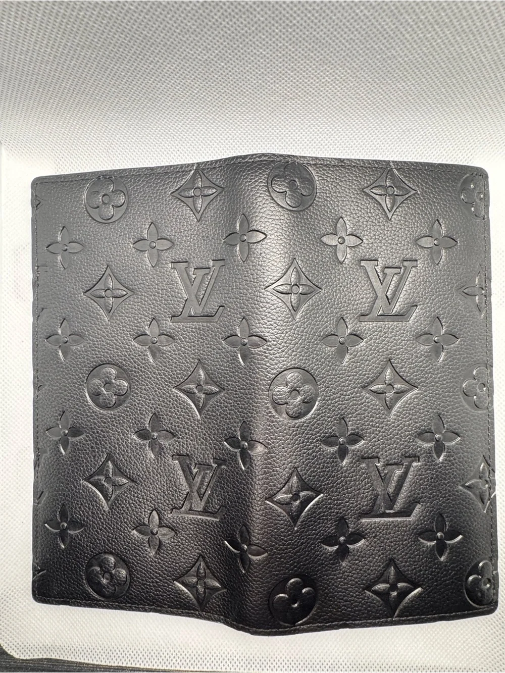 Louis Vuitton Black Monogram Embossed Wallet